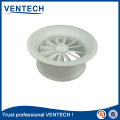 Air conditioning round swirl diffuser, adjustable blade swirl diffuser